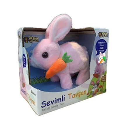 Can Oyuncak 7151-7150 Pilli Sevimli Tavşan