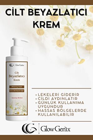 GlowGenix Cilt Beyazlatıcı Krem | 100 ml