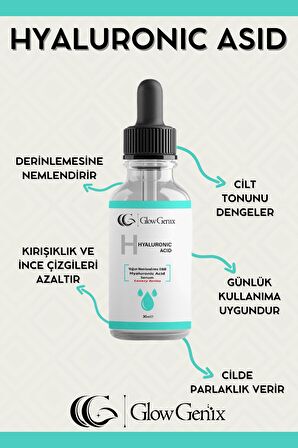 GlowGenix Hyaluronic Asid | GlowGenix Hiyaluronik Asit | 30 ml