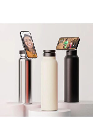 3434 Çelik Termos Telefon Tutuculu