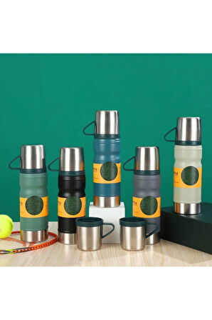 6161 Çelik Termos Bardaklı