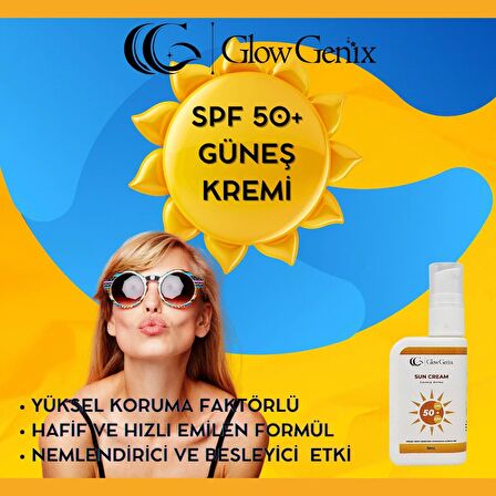 Tüm Cilt Tiplerine Uygun | Yüksek Uv Korumalı | Leke Önleyici | Spf 50+ Güneş Kremi | 50 ml