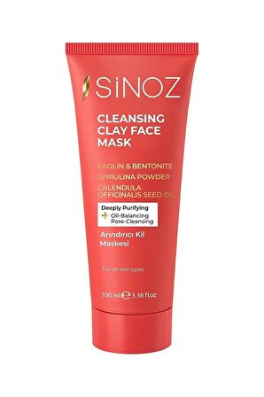 Sinoz Cleansıng Clay Face Mask Arındırıcı Kil Maskesı 100ml