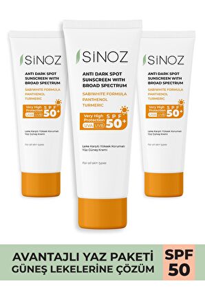 Leke Karşıtı Güneş Kremi Avantaj Seti Spf 50&#43; (3 X 50ml)