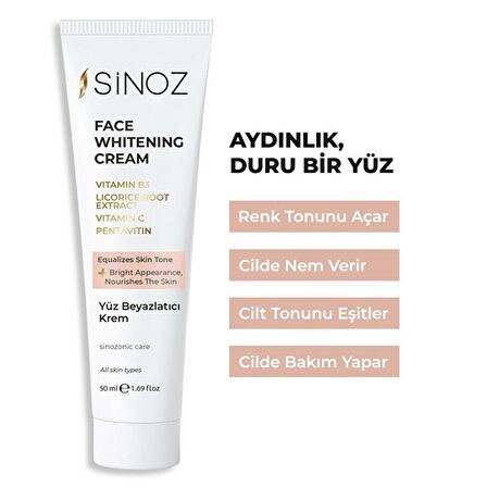 Sinoz Yüz Beyazlatıcı Krem 50ML