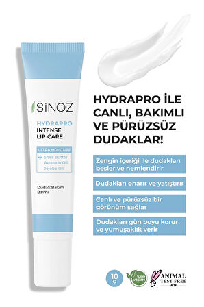 Sinoz Hydrapro Intense Lip Care Dudak Bakım Balmı 10 gr.
