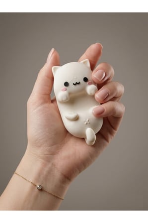 Kedi Figürlü Telefon Tutucu Telefon Standı Ofis, Çalışma Masası ve Komidin Aksesuarı