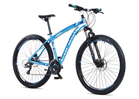 Corelli Dusty 2.0 HD Fren Shimano 21 Vites 26 Jant Dağ Bisikleti Turkuaz Lacivert Beyaz 18 Kadro