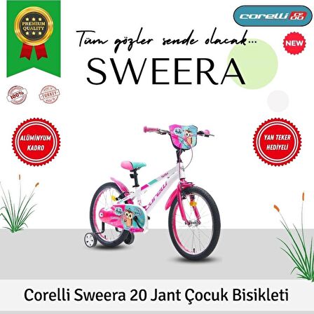 Corelli Sweera 20 Jant 6 - 10 Yaş Çocuk Bisikleti + Yan Destek Tekeri ( Ücretsiz Kurulum)