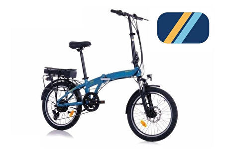 CORELLİ BROSTER ELEKTRA ELEKTRİKLİ KATLANIR BİSİKLET 27CM FREN VB-MD 20 JANT 7 VİTES MAVİ