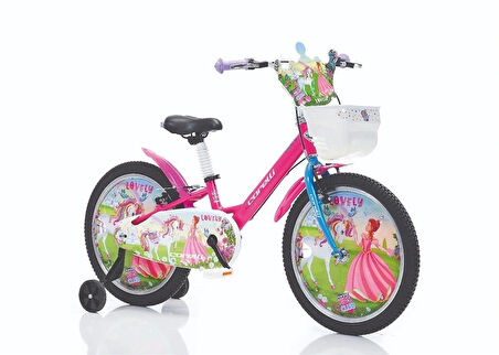 CORELLİ LOVELY KIZ ÇOCUK BİSİKLETİ V 20 JANT PEMBE KIRMIZI