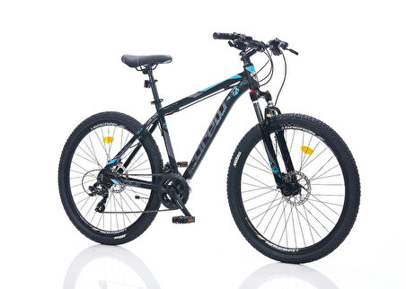 CORELLİ FELİX 1.0 ERKEK DAĞ BİSİKLETİ 381H HD 26 JANT 21 VİTES SİYAH MAVİ TURKUAZ