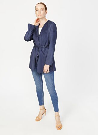 Fabrika Düz Lacivert Ceket