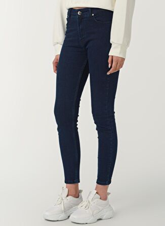 Limon Cepli Skinny Fit Normal Bel KadınDenim Pantolon