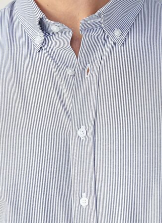 Fabrika Erkek Armürlü Basic Fit DüğmeliYaka Gömlek