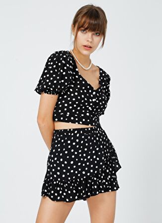 Fabrika Kadın Siyah-Beyaz Bluz