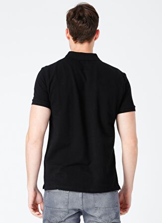 Polo Yaka Düz Siyah Erkek T-Shirt NOBRO K CEPLI