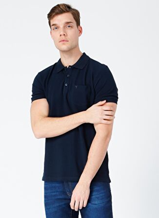 Fabrika Comfort Polo Yaka Düz Lacivert Erkek T-Shirt NOBRO K CEPLI
