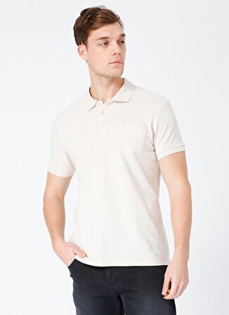 Fabrika Comfort Polo Yaka Düz Bej Erkek T-Shirt NOBRO K CEPLI