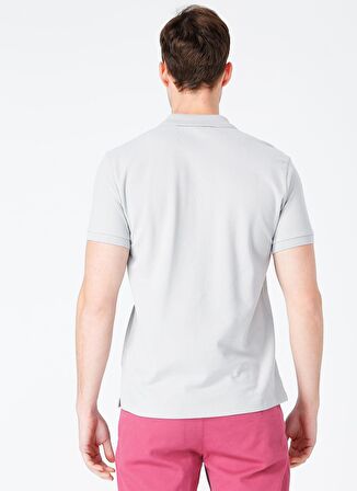 Polo Yaka Düz Gri Erkek T-Shirt NOBRO K CEPSIZ