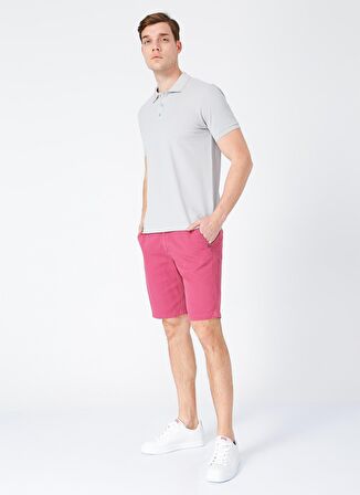 Polo Yaka Düz Gri Erkek T-Shirt NOBRO K CEPSIZ