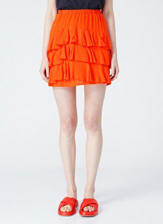 Aeropostale Normal Bel Nar Çiçeği Kadın Çiçek Desenli Mini Etek FLORAL