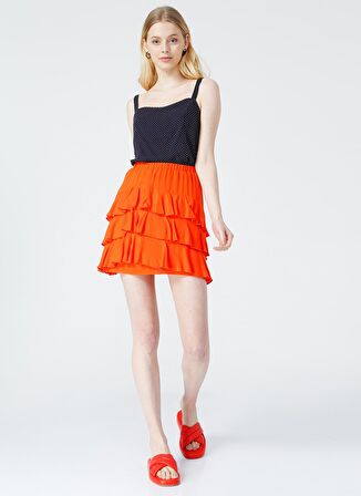 Aeropostale Normal Bel Nar Çiçeği Kadın Çiçek Desenli Mini Etek FLORAL