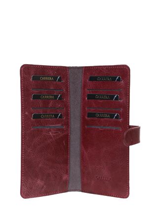 Carrera Bordo Erkek Deri Cüzdan CAR 1 PATLI CRAZY