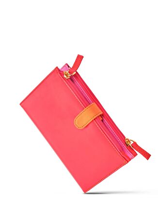 Case Look 9x13 cm                   Açık Ölçü: 18 cm Koyu Pembe Kadın Cüzdan