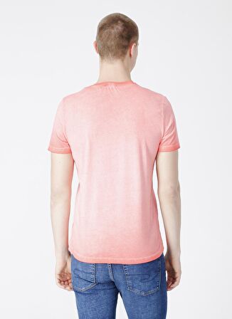 Limon Erkek Pembe Bisiklet Yaka T-Shirt