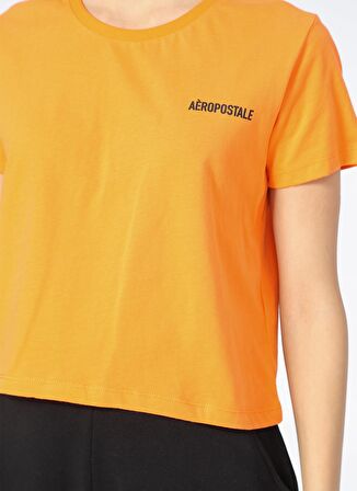 Aeropostale Kısa Kollu Bisiklet Yaka Düz Kadın T-Shirt