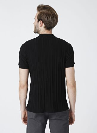 Fabrika Siyah Erkek Polo Yaka Basic T-Shirt  DAX