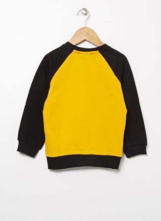 Limon Sarı - Siyah Erkek Çocuk Sweatshirt