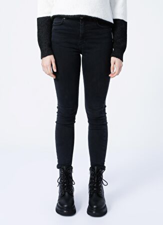 Aeropostale Yüksek Bel Skinny Fit Antrasit Kadın Denim Pantolon K-SKY