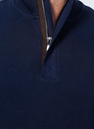 Fabrika Comfort Cm-T-101 Dik Yaka Regular Fit Lacivert Erkek Sweatshirt
