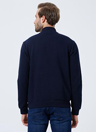 Fabrika Comfort Cm-T-101 Dik Yaka Regular Fit Lacivert Erkek Sweatshirt