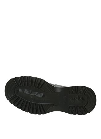 Aeropostale Küt Burun Orta Topuk Bağcıklı Soğuk Havaya Dayanıklı Spor Gri Klasik Bot Deri