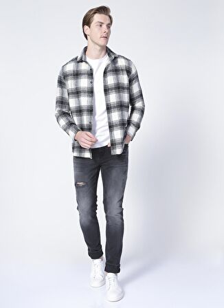 Aeropostale  Slim Fit Antrasit Erkek Denim Pantolon E-LUKE