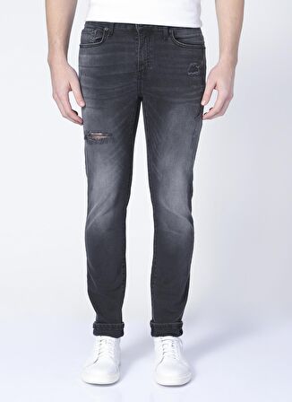 Aeropostale  Slim Fit Antrasit Erkek Denim Pantolon E-LUKE