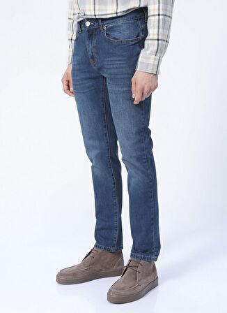 Fabrika Clk 03 Skinny Fit Düz Mavi Erkek Denim Pantolon