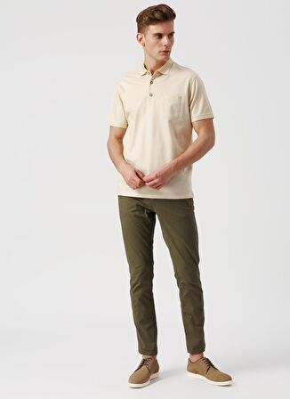 Cotton Bar Sarı Polo T-Shirt