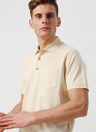 Cotton Bar Sarı Polo T-Shirt