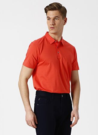 Cotton Bar Basic Nar Çiçeği Polo T-Shirt