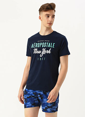 Aeropostale Mavi Erkek Şort Mayo