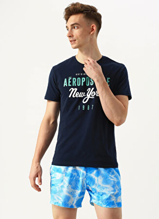 Aeropostale Mavi Erkek Şort Mayo