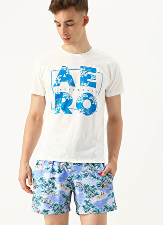 Aeropostale Mavi Erkek Şort Mayo