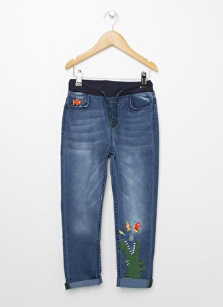 Limon İndigo Kız Çocuk Denim Pantolon