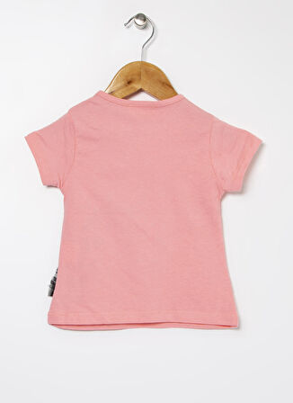 Mammaramma SG-01 Bisiklet Yaka Kısa Kol Pembe Kız Çocuk T-Shirt