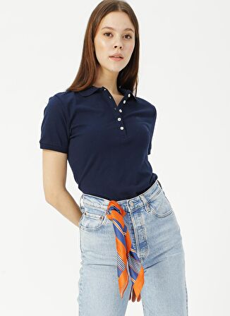 Aeropostale Kadın Lacivert Polo Yaka T-Shirt