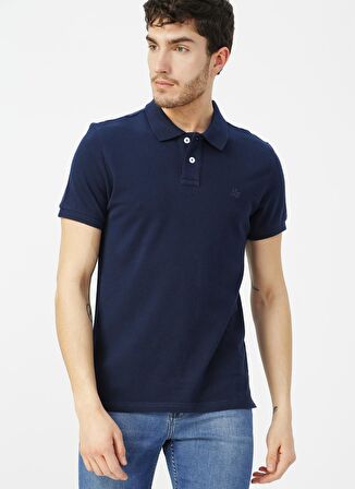 Aeropostale Polo Yaka Düz Lacivert Erkek T-Shirt 4289